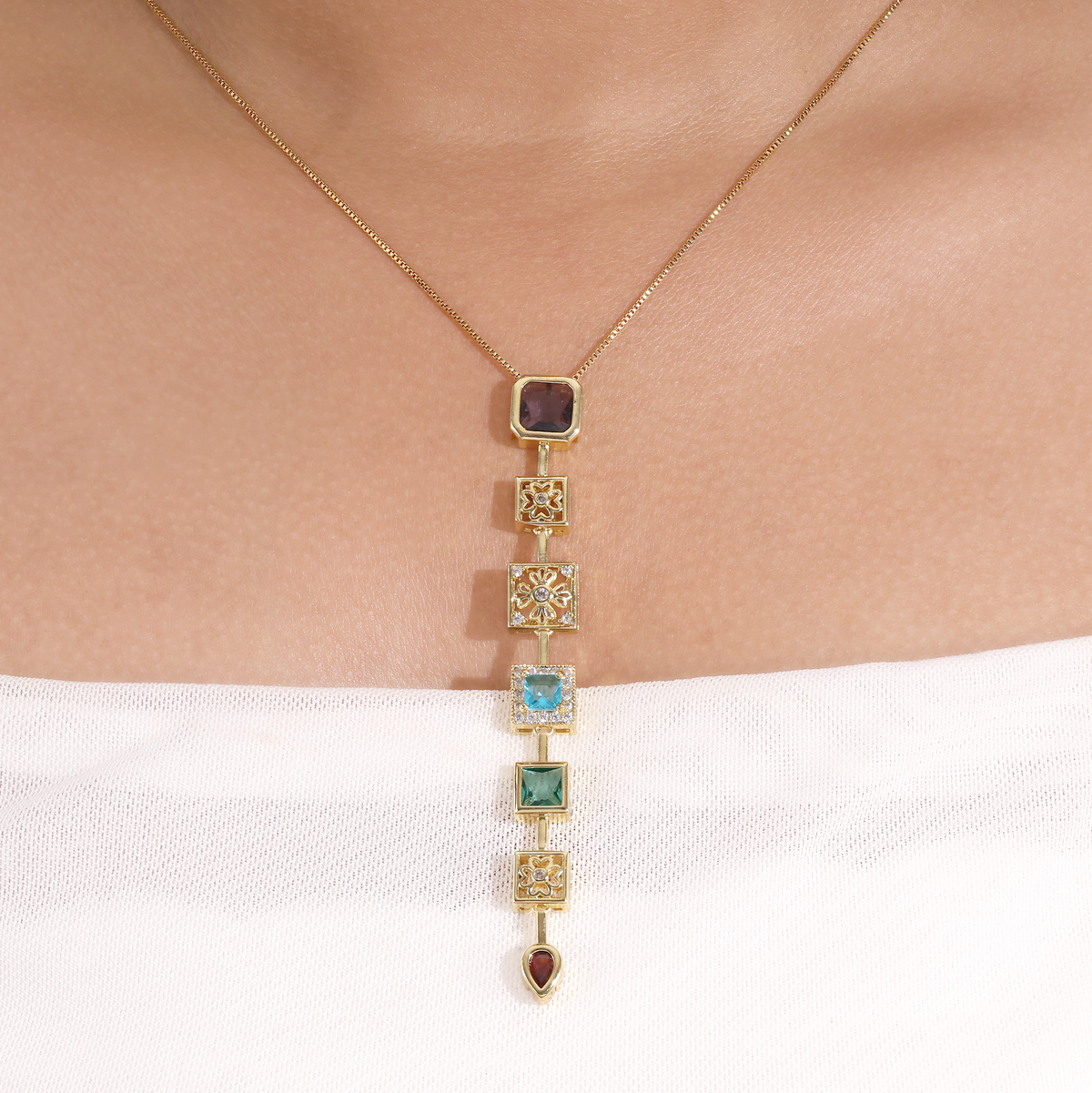 Nova Drop Pendant Necklace