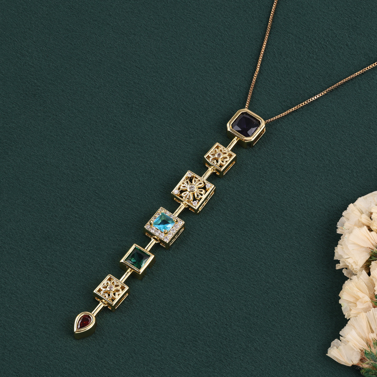 Nova Drop Pendant Necklace