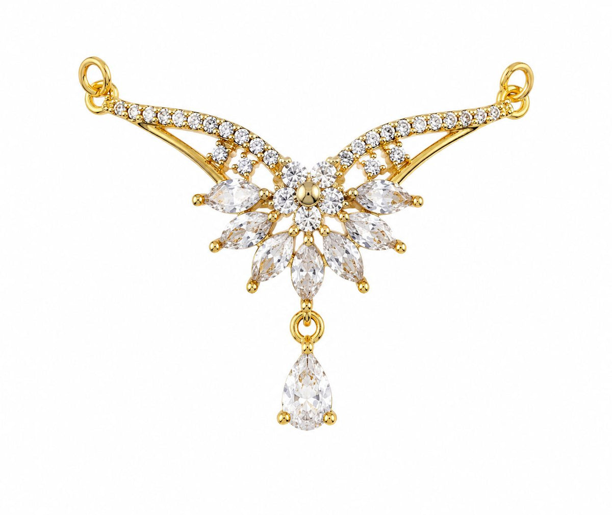 KRINIVA Diamond Bloom CZ Mangalsutra for Women
