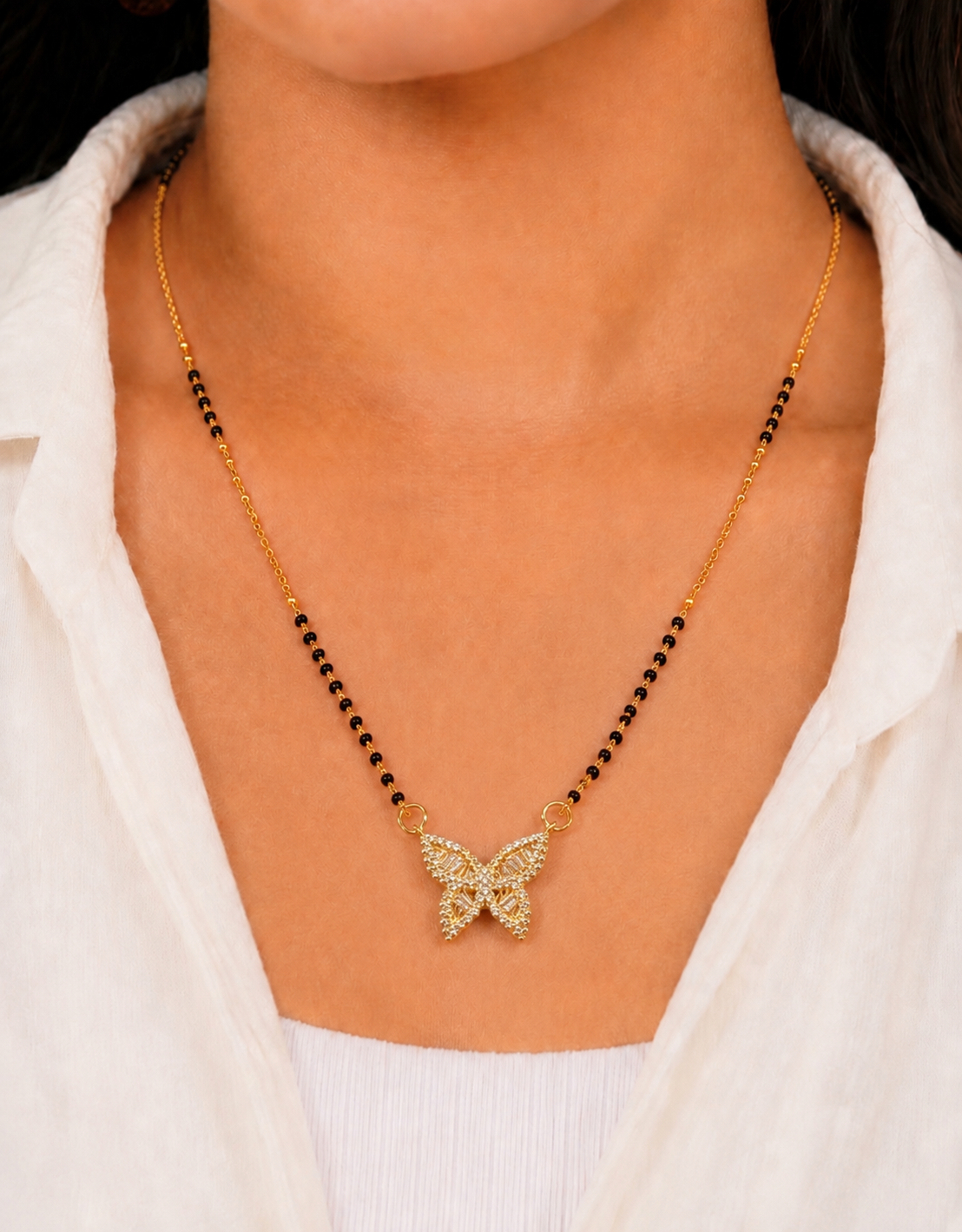 Flutter Grace Butterfly Mangalsutra